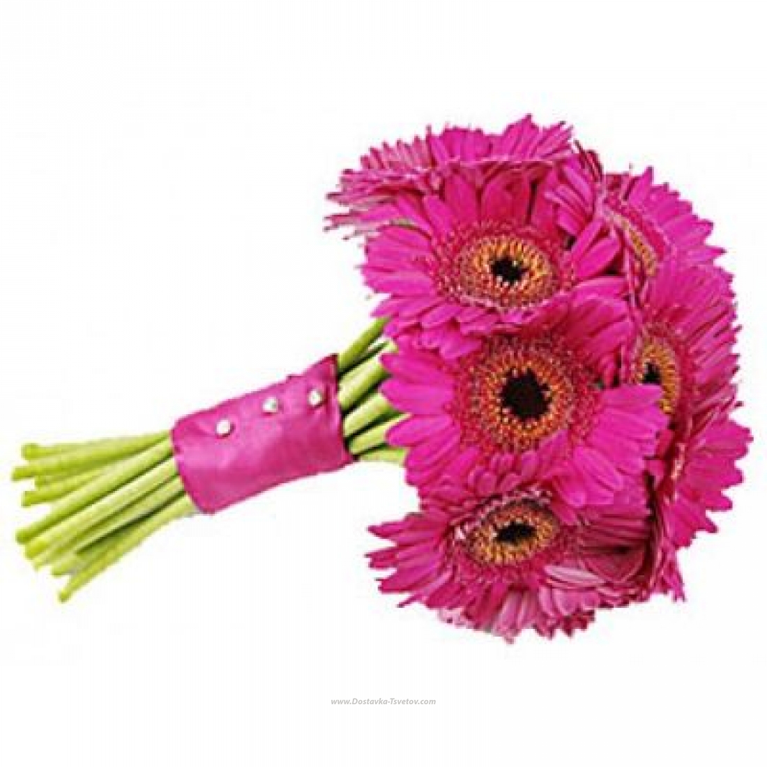 Букет невесты из гербер "Пурпурное Настроение"